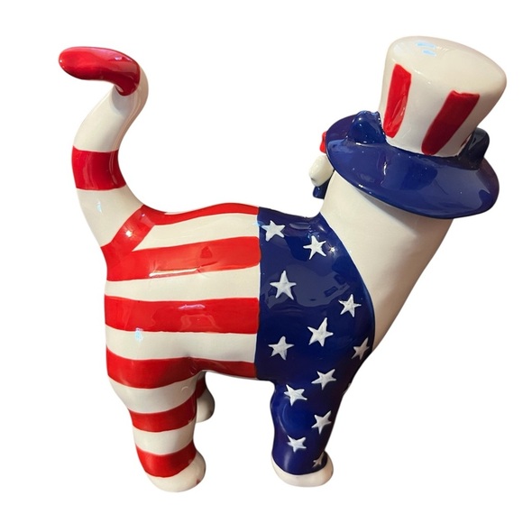 Vintage 2003 Annaco
Creations AMY LACOMBE
Ceramic 4th Of July Cat Patriotic - Picture 2 of 4